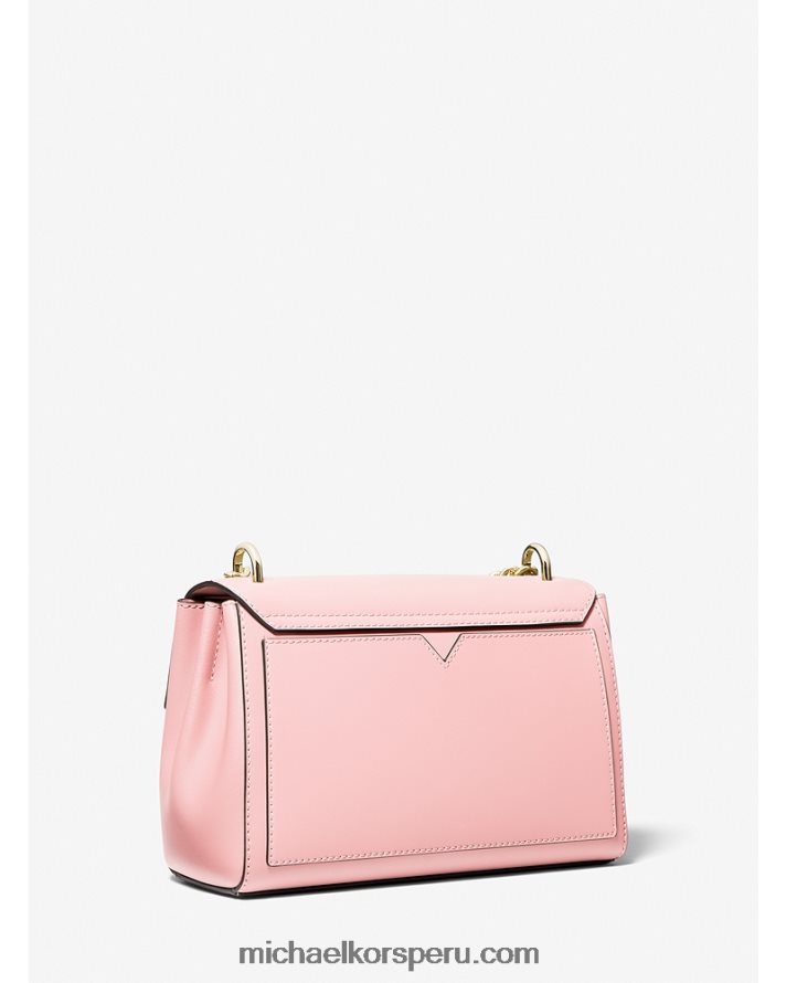 Z48V828 rubor en polvo mujer Michael Kors bolsa crossbody lita mediana de piel