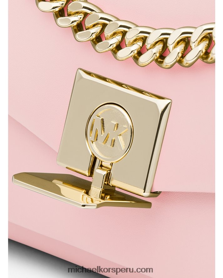 Z48V828 rubor en polvo mujer Michael Kors bolsa crossbody lita mediana de piel