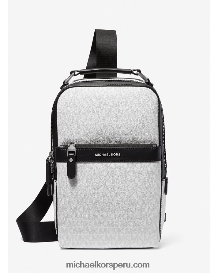 Z48V836 brillante mujer Michael Kors riñonera con logo de Hudson