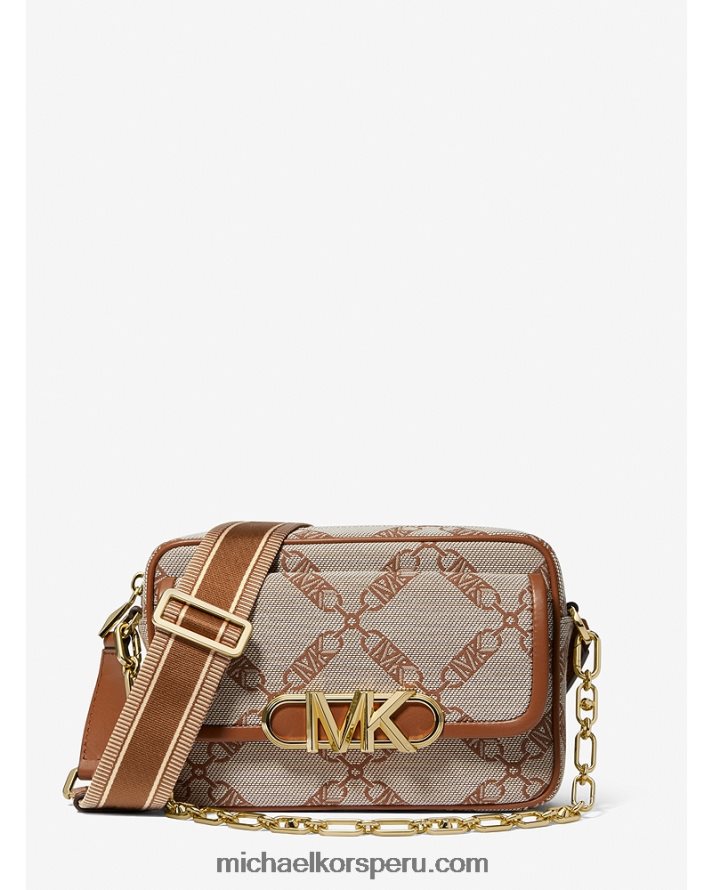 Z48V844 natural/equipaje mujer Michael Kors bolsa crossbody parker mediana con logo imperio en jacquard