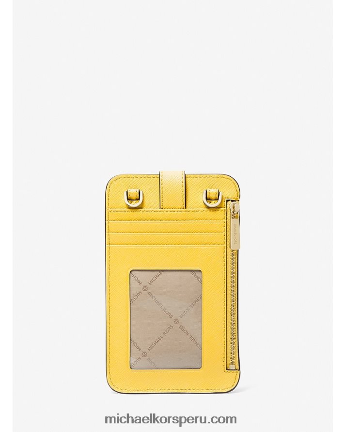 Z48V874 narciso mujer Michael Kors bandolera para smartphone de piel saffiano