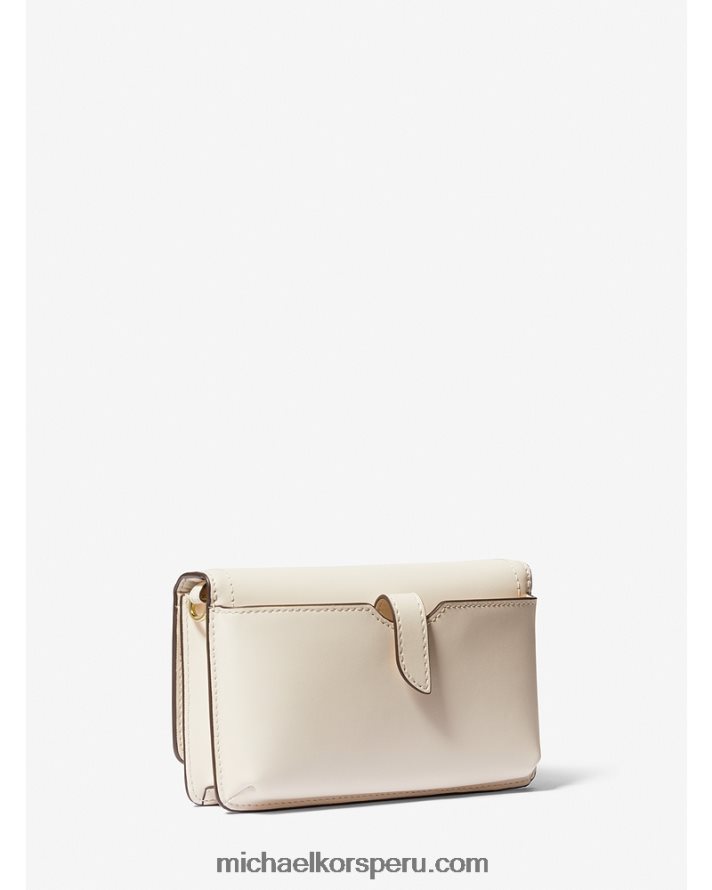 Z48V917 es crema mujer Michael Kors bolsa crossbody extrapequeña de piel jaspeada