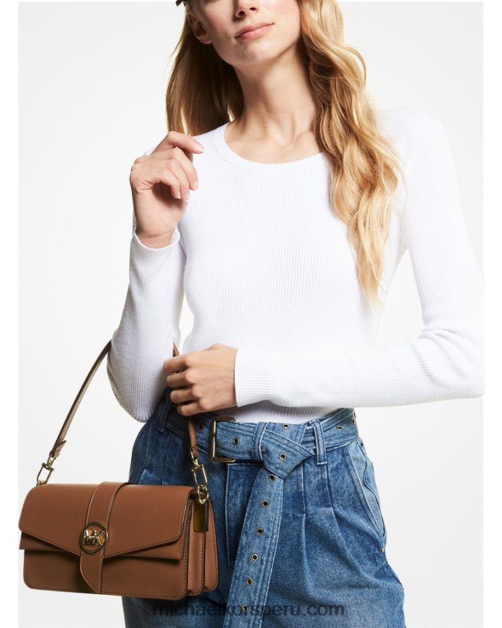 Z48V923 equipaje mujer Michael Kors bolso de hombro greenwich mediano de piel saffiano