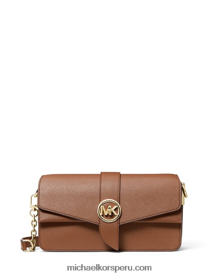 Z48V923 equipaje mujer Michael Kors bolso de hombro greenwich mediano de piel saffiano