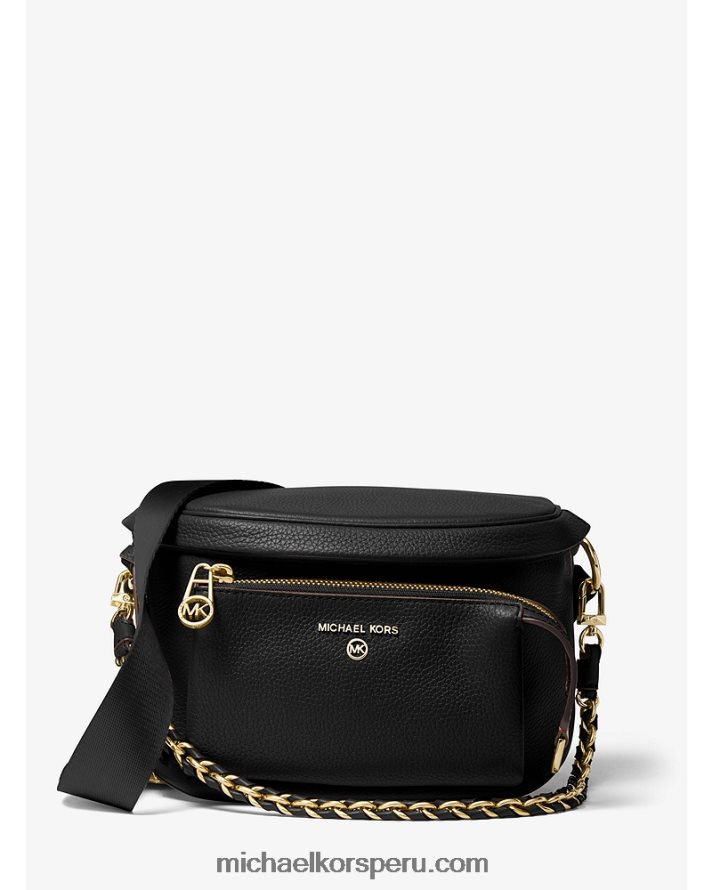 Z48V962 negro mujer Michael Kors riñonera slater mediana de piel granulada