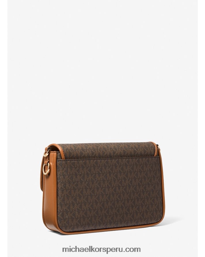 Z48V966 marrón/bellota mujer Michael Kors bolso messenger bradshaw mediano con logo y piel