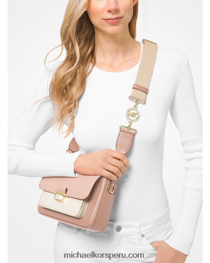 Z48V971 sfp/ltcr/fwn mujer Michael Kors bolso messenger bradshaw mediano de piel con bloques de color