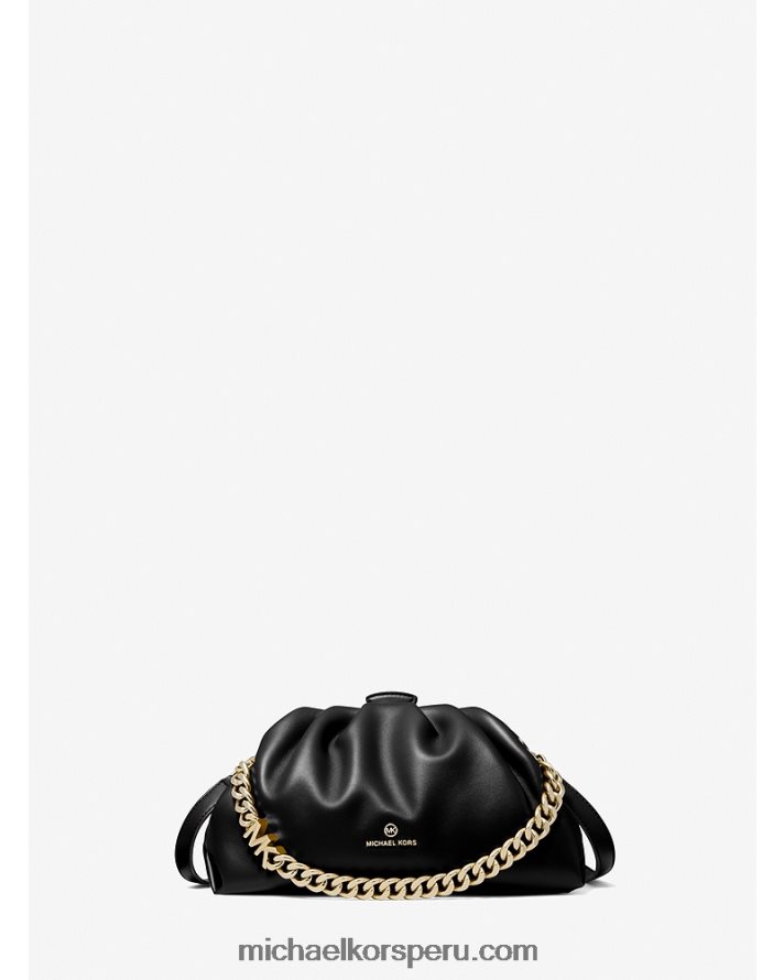 Z48V986 negro mujer Michael Kors bolsa crossbody nola pequeña de piel sintética