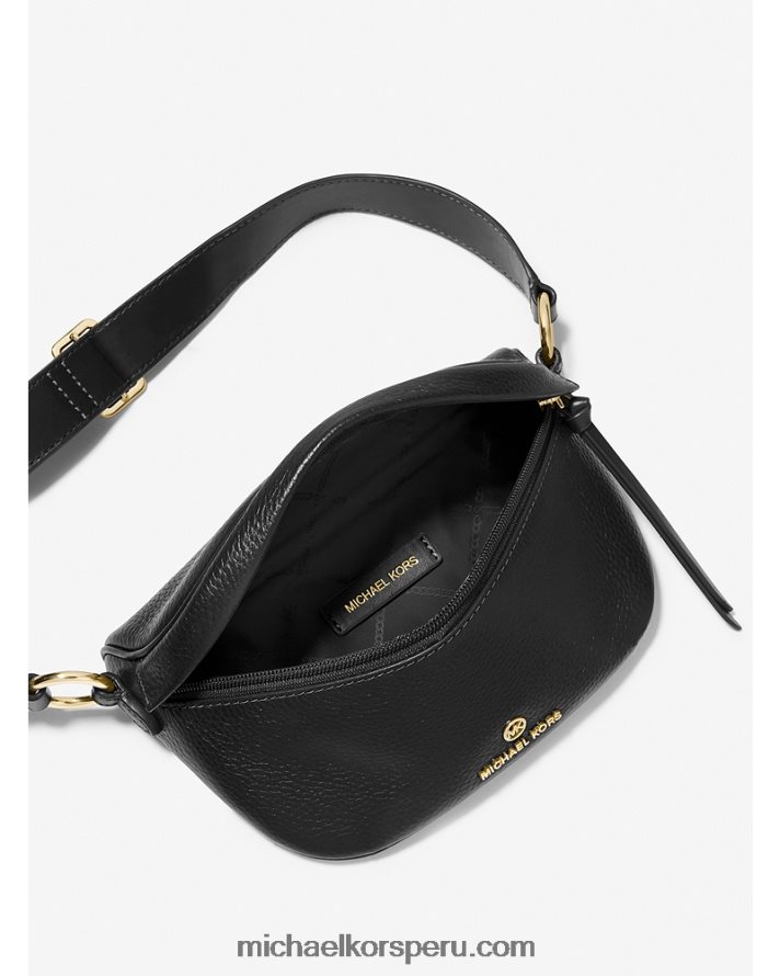 Z48V992 negro mujer Michael Kors riñonera slater extrapequeña de piel granulada