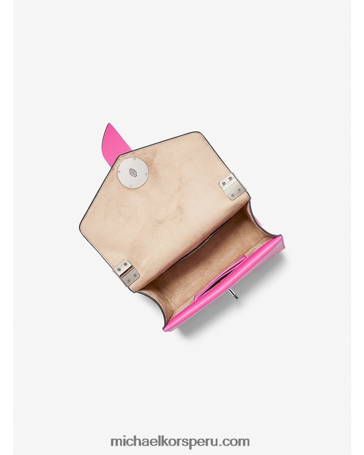 Z48V993 cereza mujer Michael Kors bolsa crossbody greenwich pequeña de piel saffiano