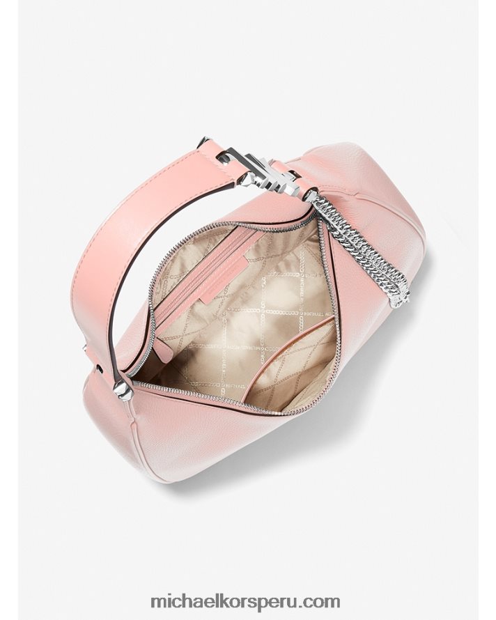 Z48V1297 rosa mujer Michael Kors bolso de hombro piper grande de piel granulada