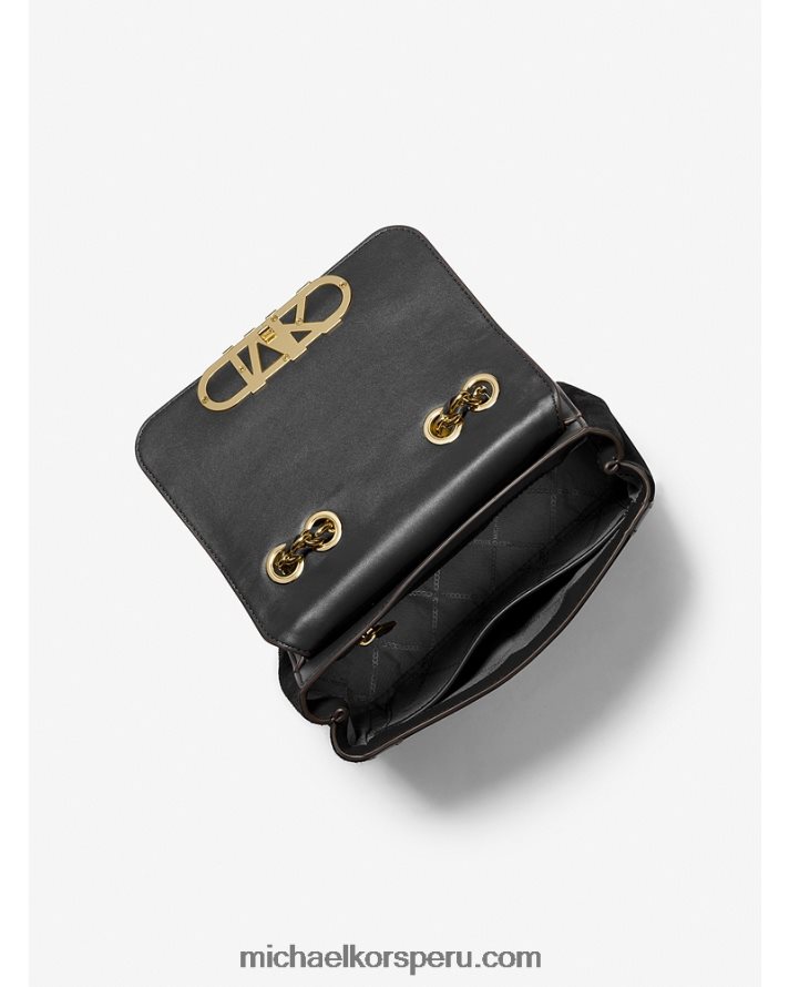 Z48V1302 negro mujer Michael Kors bolsa de hombro Parker mediana con tachuelas