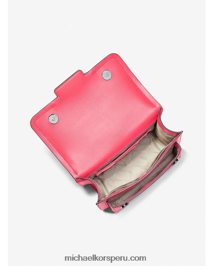 Z48V1309 geranio mujer Michael Kors bolso de hombro grande de piel jaspeada