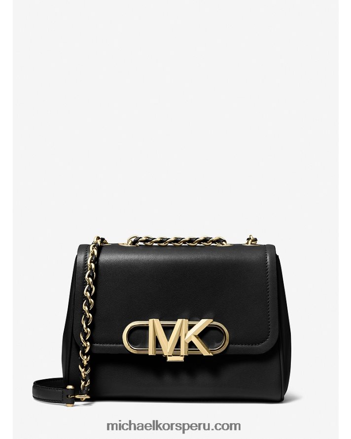 Z48V1341 negro mujer Michael Kors bolso de hombro parker mediano de piel