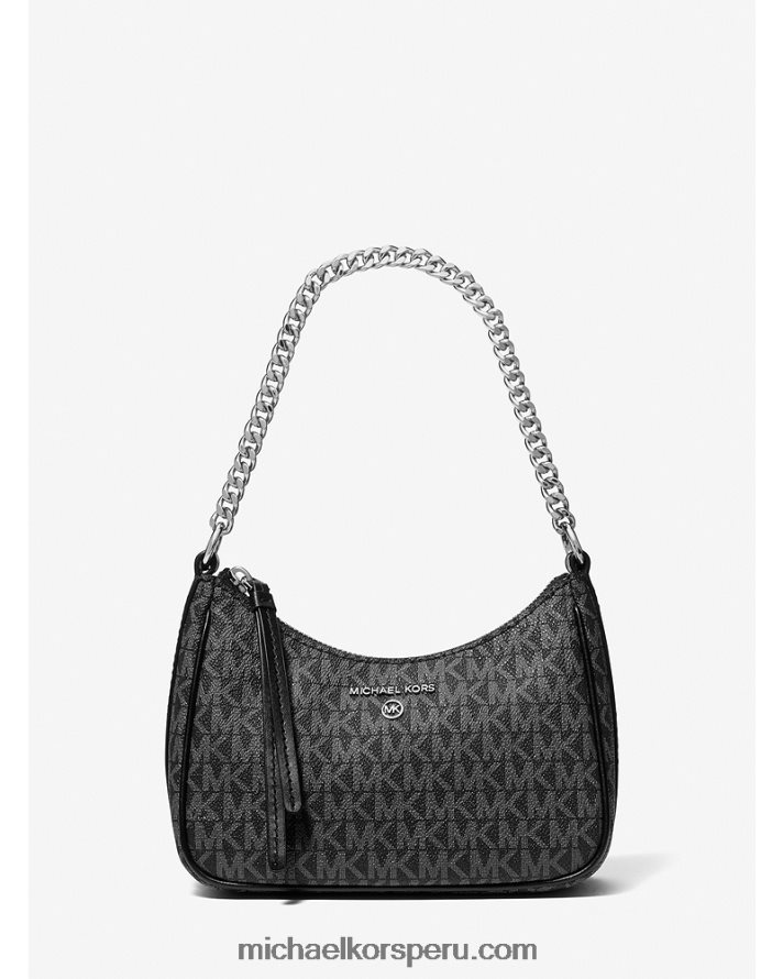 Z48V1343 blanco negro mujer Michael Kors bolso de mano pequeño con logo