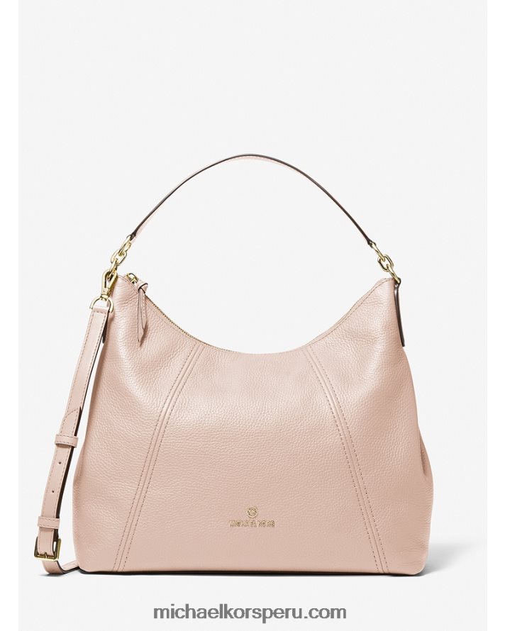 Z48V1381 Rosa suave mujer Michael Kors bolso de hombro sienna grande de piel granulada