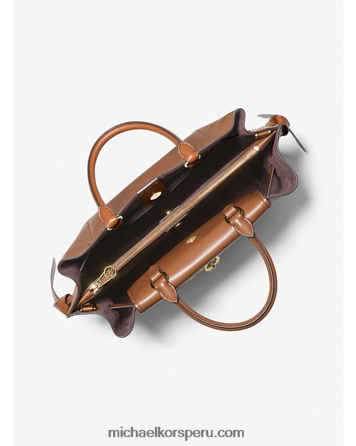 Z48V1413 equipaje mujer Michael Kors bolso satchel hamilton legacy grande de piel con cinturón