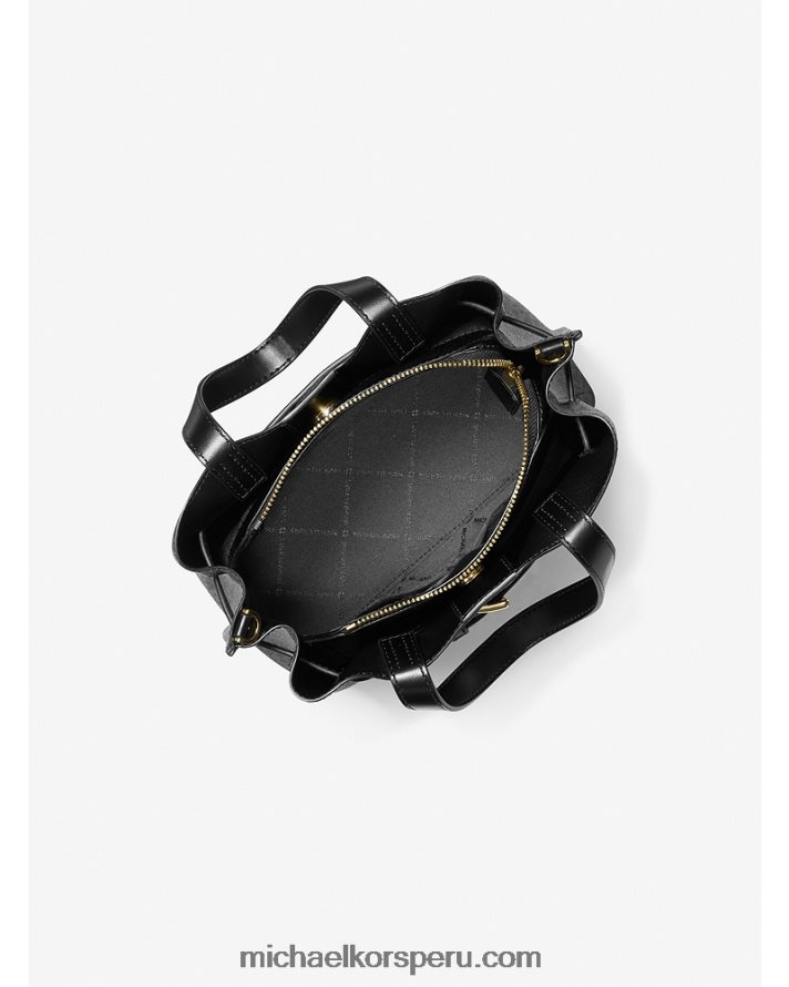 Z48V1420 negro mujer Michael Kors bolso satchel emilia pequeño con logo