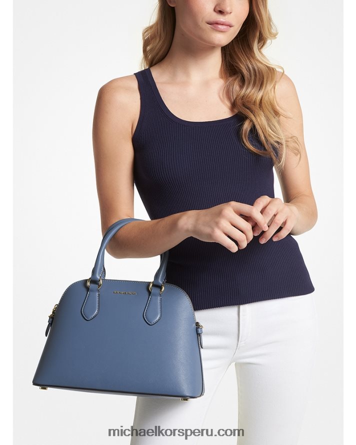 Z48V1439 mezclilla mujer Michael Kors bolso satchel veronica mediano de piel saffiano