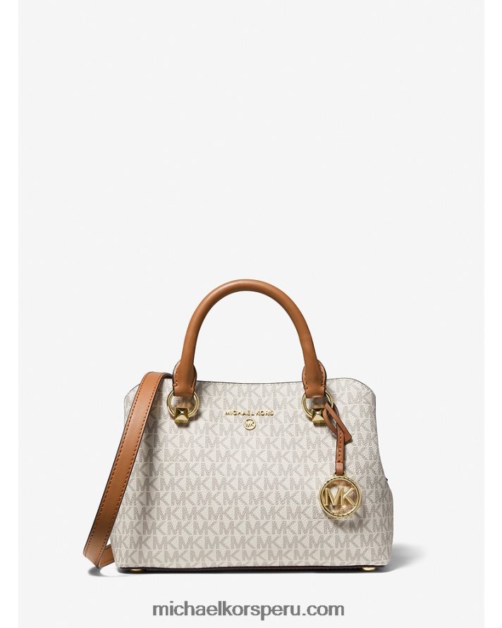 Z48V1456 vainilla/bellota mujer Michael Kors cartera Edith pequeña con logo