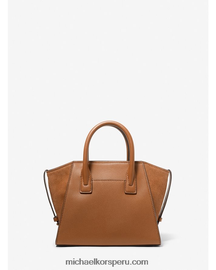 Z48V1502 equipaje mujer Michael Kors bolso satchel avril pequeño de piel con cremallera superior