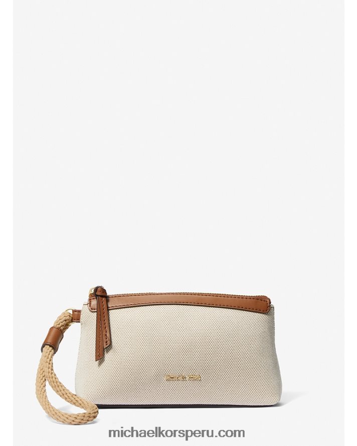 Z48V1609 natural/equipaje mujer Michael Kors bolso de mano pequeño talia de lona