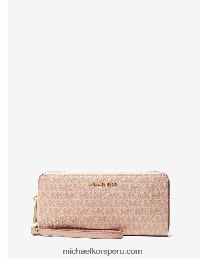 Z48V1611 ballet mujer Michael Kors cartera continental grande con logo