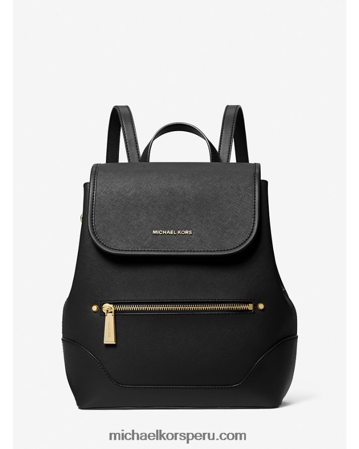 Z48V1218 negro mujer Michael Kors mochila harrison mediana de piel saffiano