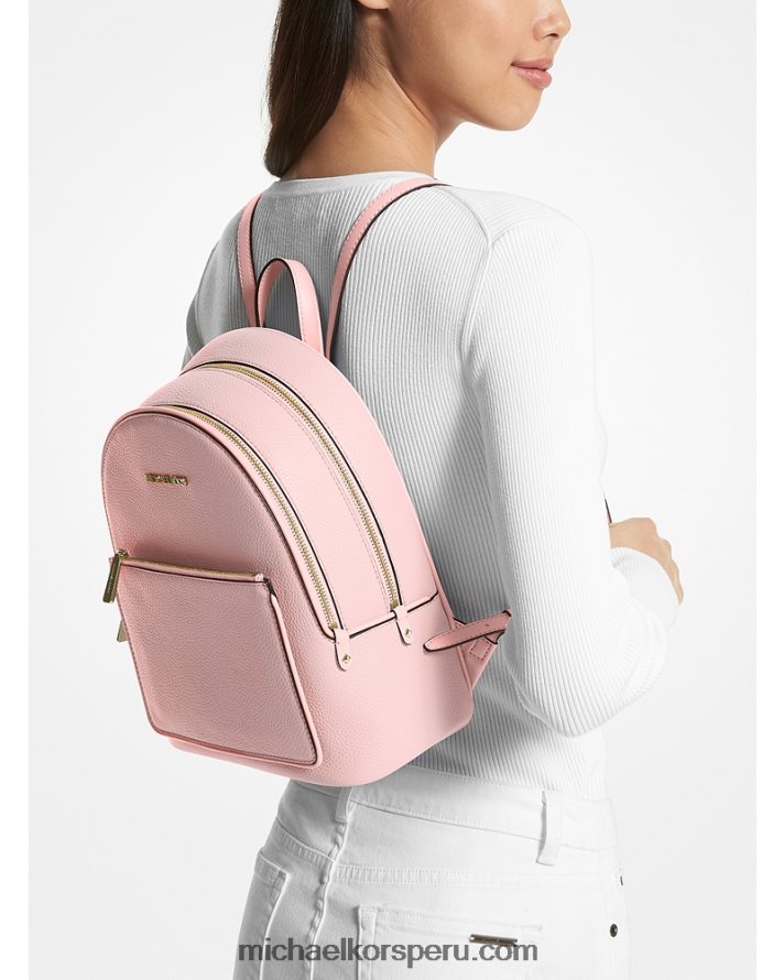 Z48V1224 rubor en polvo mujer Michael Kors mochila adina mediana de piel granulada