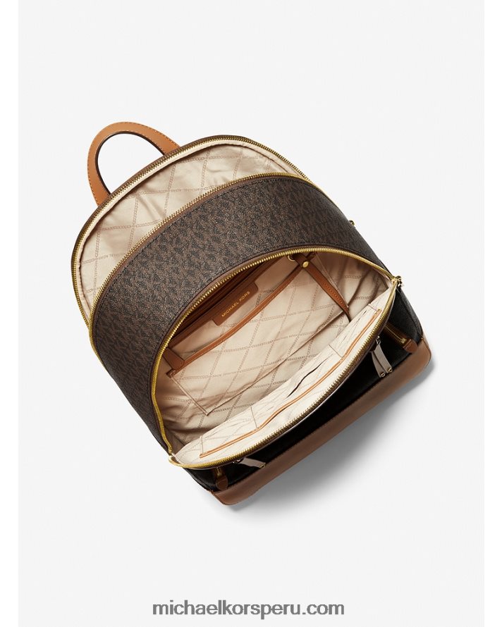 Z48V1233 marrón/bellota mujer Michael Kors mochila brooklyn grande con logo