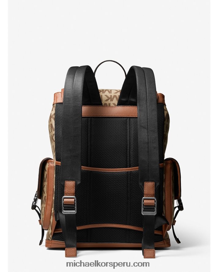 Z48V1245 beis multicolor mujer Michael Kors mochila con logo