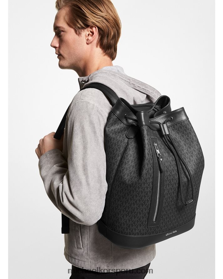 Z48V1261 negro mujer Michael Kors mochila con logo