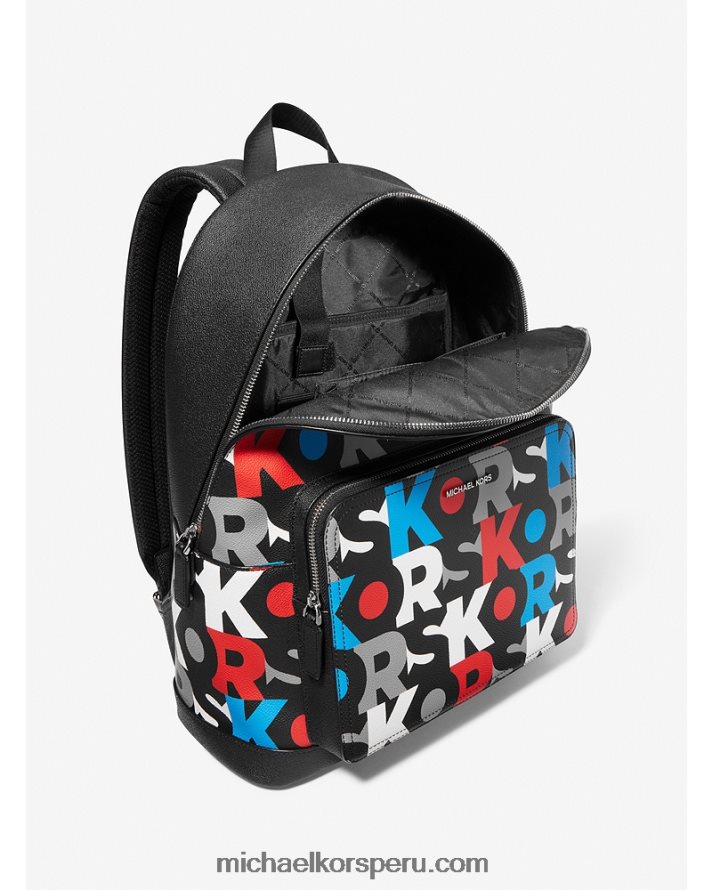 Z48V1277 multi rojo mujer Michael Kors mochila con logo gráfico cooper