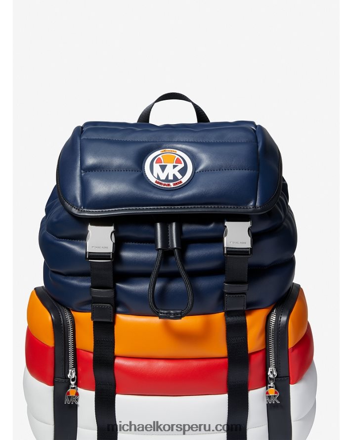 Z48V1283 vestido azul mujer Michael Kors mk x ellesse hudson mochila acolchada de piel sintética