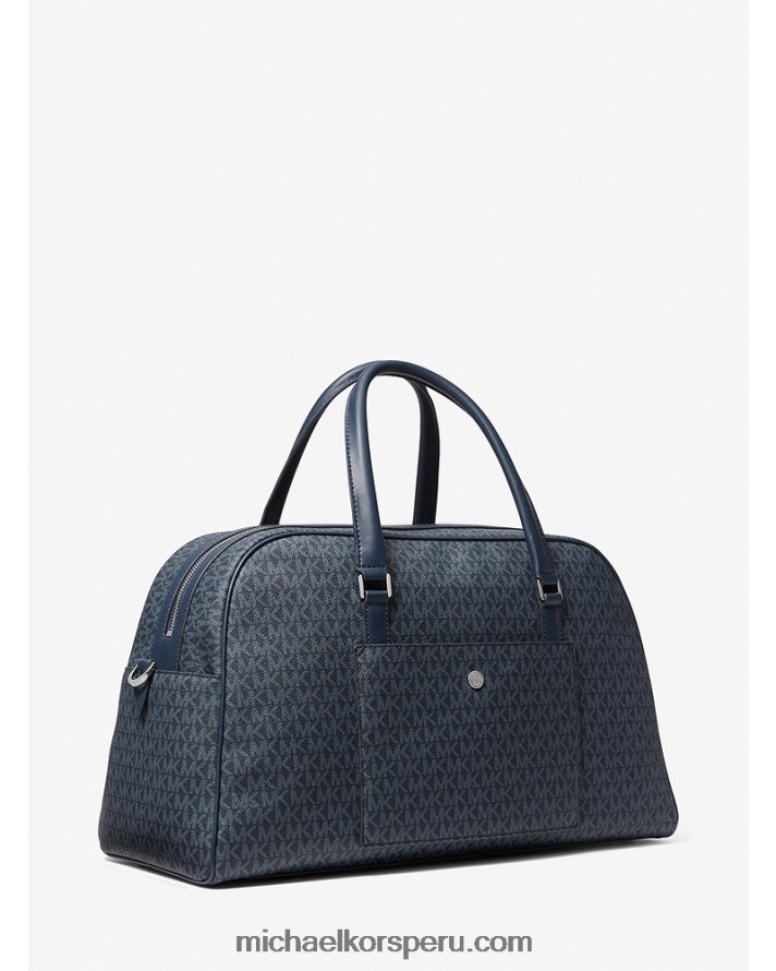 Z48V1535 admrl/plazul mujer Michael Kors bolso de fin de semana heritage extragrande con logo