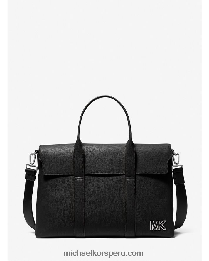 Z48V1571 negro mujer Michael Kors maletín cooper de piel granulada