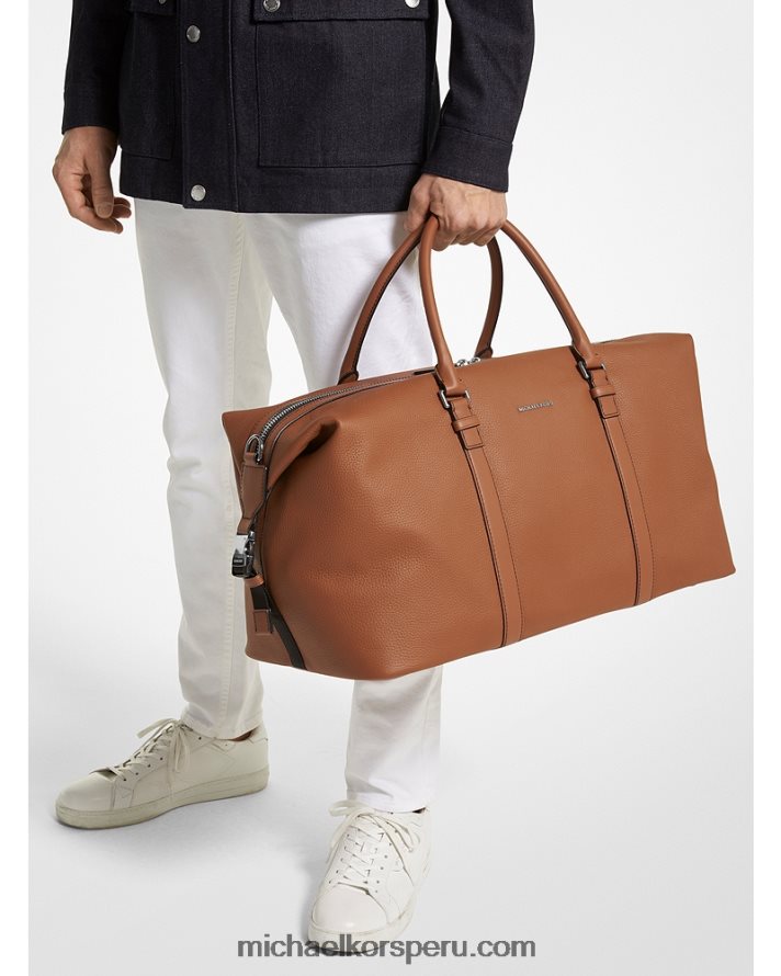 Z48V1572 equipaje mujer Michael Kors bolsa de lona de cuero hudson