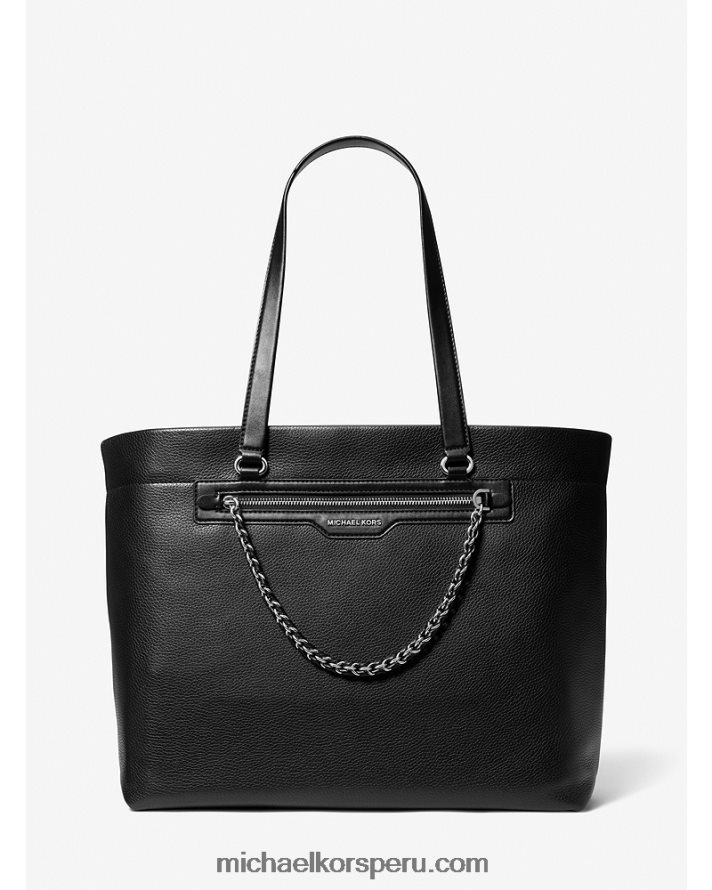 Z48V1079 negro mujer Michael Kors bolso slater grande de piel granulada