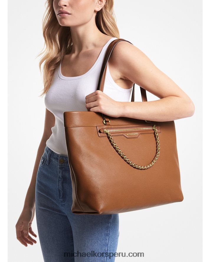 Z48V1081 equipaje mujer Michael Kors bolso slater grande de piel granulada