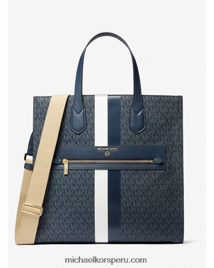 Z48V1083 adm/plbl/opw mujer Michael Kors bolso shopper Kempner grande con franja del logo