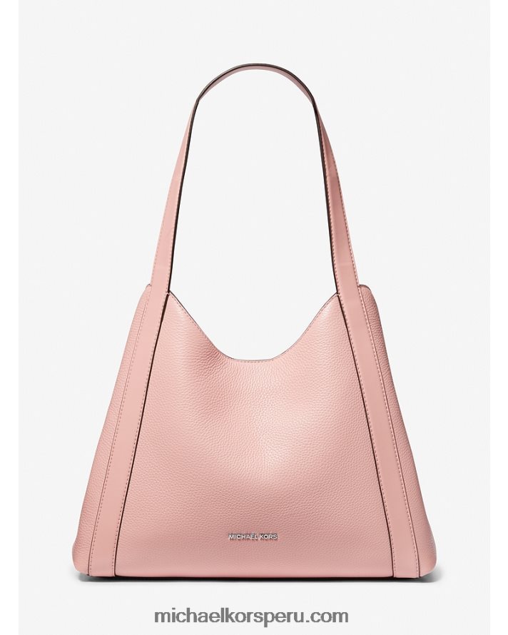 Z48V1087 rosa mujer Michael Kors bolso de hombro rosemary grande de piel granulada