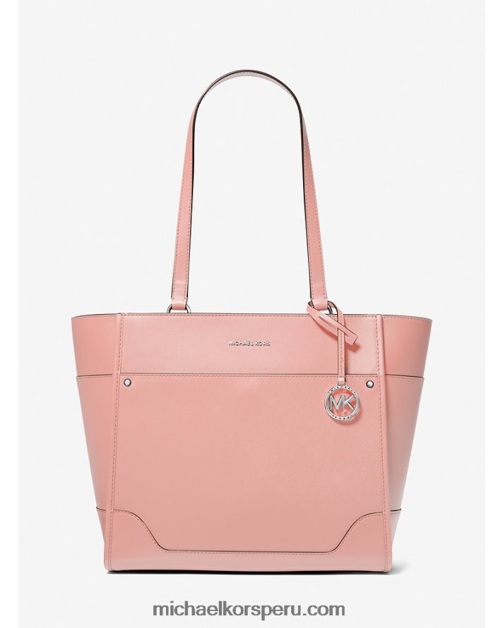 Z48V1092 rosa mujer Michael Kors tote harrison grande de piel