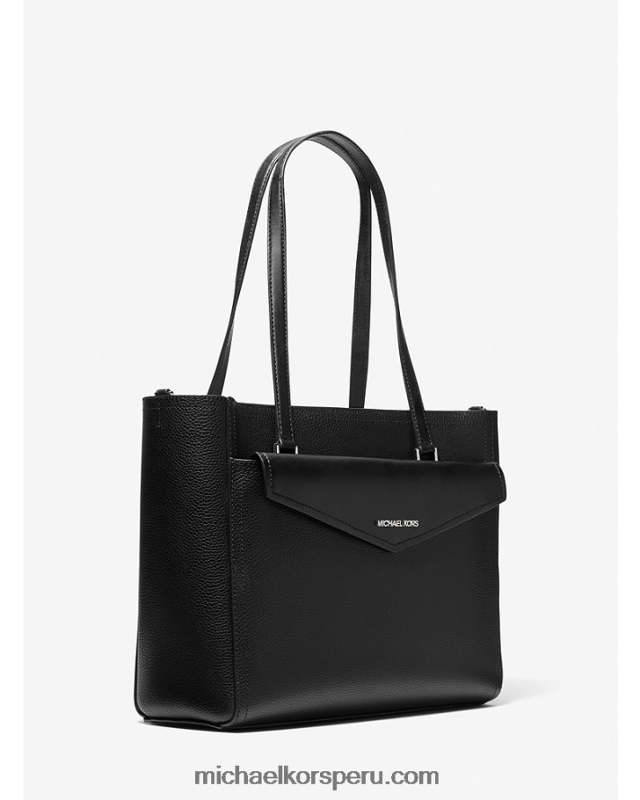 Z48V1111 negro mujer Michael Kors bolso shopper 3 en 1 maisie grande de piel granulada