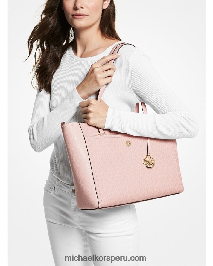 Z48V1114 rubor en polvo oscuro mujer Michael Kors tote maisie grande con logo 3 en 1