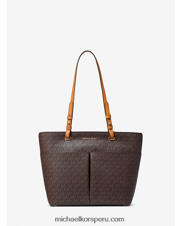 Z48V1173 marrón/bellota mujer Michael Kors tote bedford mediano con logo