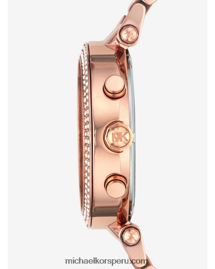 Z48V2384 oro rosa mujer Michael Kors reloj parker