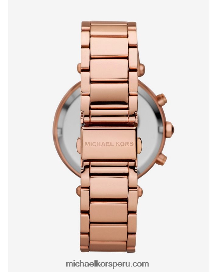 Z48V2384 oro rosa mujer Michael Kors reloj parker