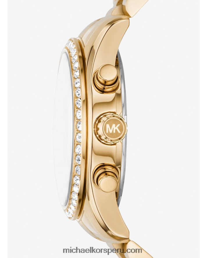 Z48V2390 oro mujer Michael Kors reloj lexington pavé