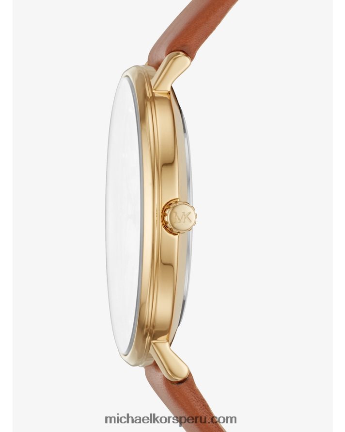 Z48V2399 oro mujer Michael Kors reloj de cuero