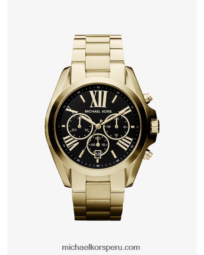 Z48V2400 oro mujer Michael Kors reloj bradshaw extragrande